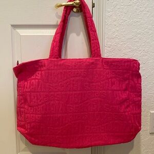NWT Victoria's Secret Terry Tote Beach Bag